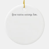 退役軍人のパーソナライズなオーナメントありがとう セラミックオーナメント (裏面)