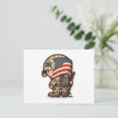 退役軍人のプライド：米国陸軍の英雄を讃える ポストカード (スタンド正面)