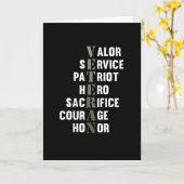 退役軍人の事実 ハッピーベテランデー サポート グラフィック カード (黄色い花)