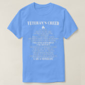 退役軍人の信条退役軍人 Tシャツ (デザイン正面)