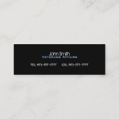 退役軍人の出来事の名刺 スキニー名刺 (裏面)