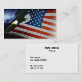 退役軍人の名刺 名刺 (正面/裏面)