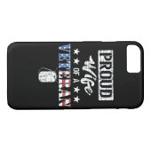 退役軍人の妻のための退役軍人のギフトの誇り高い妻 Case-Mate iPhoneケース (裏面(横))