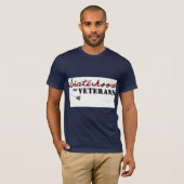 退役軍人の姉妹の軍事的誇りデザイン Tシャツ (正面フル)