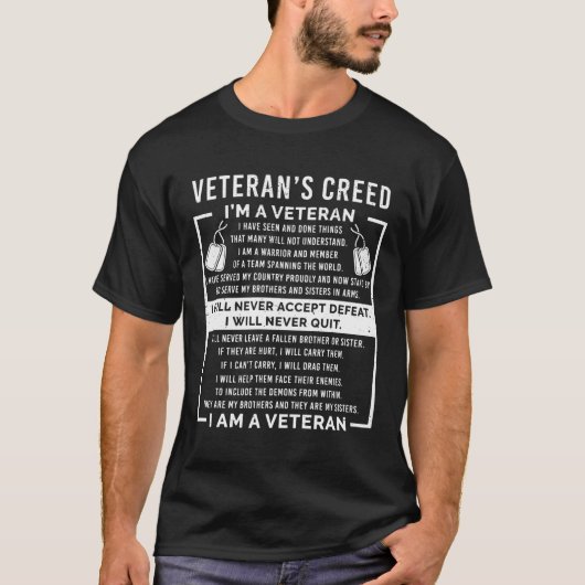 退役軍人の愛国戦争アメリカの誓いおじいちゃん Tシャツ (正面)