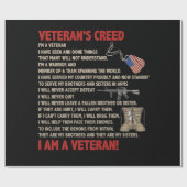 退役軍人の教義私は誇り高く今はスタンバイ退役軍人 ラッピングペーパー (フラット)