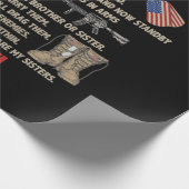 退役軍人の教義私は誇り高く今はスタンバイ退役軍人 ラッピングペーパー (角)