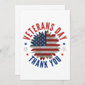 退役軍人の日ありがとう サンキューカード (正面/裏面)