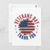 退役軍人の日ありがとう ポストカード (正面/裏面)