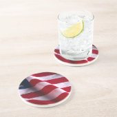 退役軍人の日ありがとう，愛国的なアメリカ国旗 コースター (側面)