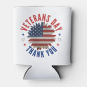 退役軍人の日ありがとう 缶クーラー (正面)