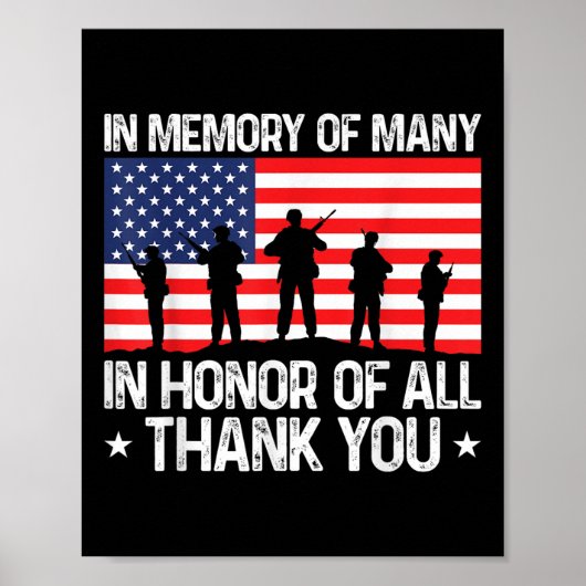 退役軍人の日すべての退役軍人メモリアルデー ポスター (正面)