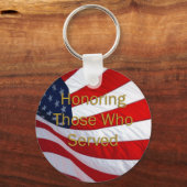 退役軍人の日に仕えた者を称える キーホルダー (正面)