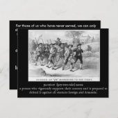 退役軍人の日のはがき ポストカード (正面/裏面)