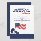 退役軍人の日の招待状 招待状 (正面/裏面)