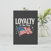 退役軍人の日の米国国旗のロイヤリティ 招待状 (スタンド正面)