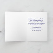 退役軍人の日の記念に旧旗星 カード (内部)