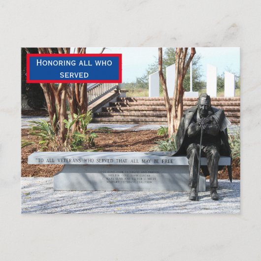 退役軍人の日はがき ポストカード (正面)