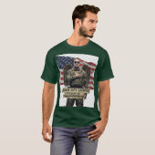 „退役軍人の日へのオマージュ – 名誉 任務 犠牲” Tシャツ (正面フル)