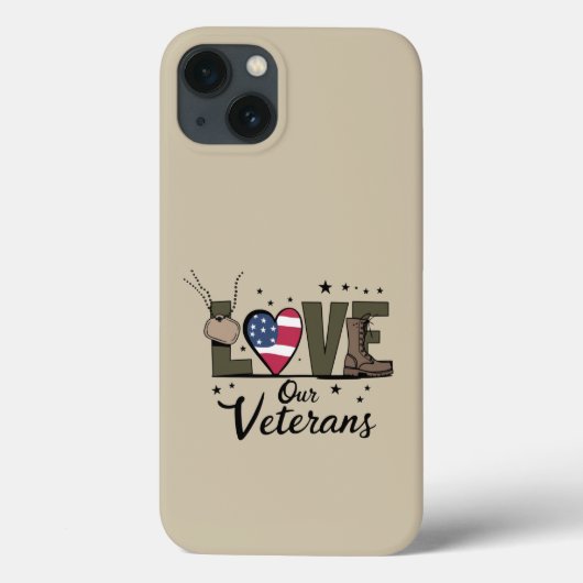退役軍人の日を愛する 誇り高き退役軍人の日 Case-Mate iPhoneケース (裏面)