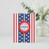 退役軍人の日ロゼットポストカード ポストカード (スタンド正面)