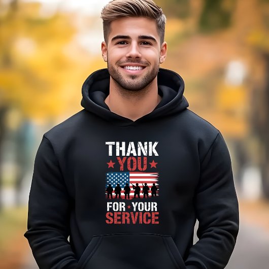 退役軍人の日感謝の意 THANK YOU FOR YOUR SERVICE パーカ
