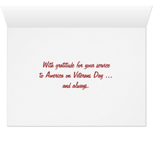 退役軍人の日統一された州国旗 (内部横(下))