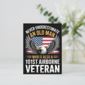 退役軍人の日2025年101st空挺型イーグルアメリカン ポストカード (スタンド正面)