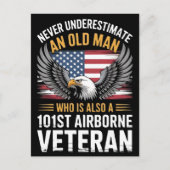 退役軍人の日2025年101st空挺型イーグルアメリカン ポストカード (正面)