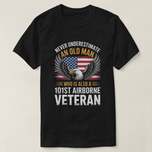 退役軍人の日2025年101st空挺型イーグルアメリカン tシャツ (デザイン正面)