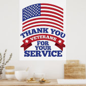 退役軍人の日2025、退役軍人の日2026、Honoring Ser ポスター (キッチン)