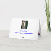 退役軍人の日,ありがとう軍隊グリーティングカード サンキューカード (裏面)