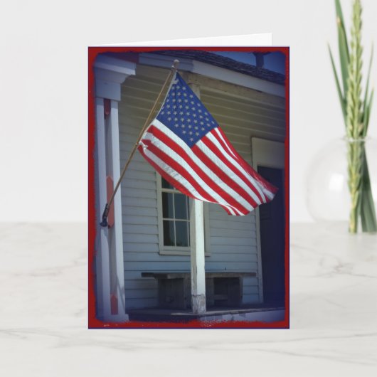 退役軍人の日，ありがとう軍隊グリーティングカード サンキューカード (正面)