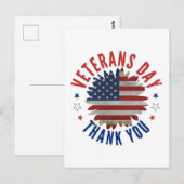 退役軍人の日 ありがとう ポストカード (正面/裏面)