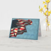 退役軍人の日,ありがとう – 軍隊グリーティングカード カード (黄色い花)