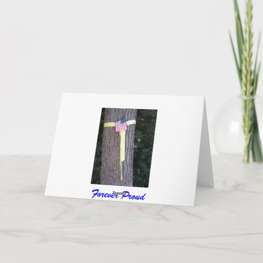 退役軍人の日，ありがとう – 軍隊グリーティングカード カード (裏面)