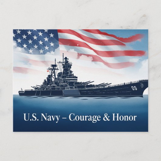 退役軍人の日 - すべての従軍者に敬意を表す ポストカード (正面)