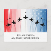 退役軍人の日 - すべての従軍者に敬意を表す ポストカード (正面)