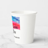 退役軍人の日 - すべての従軍者に敬意を表す 紙コップ (左)