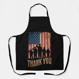 退役軍人の日 アメリカ国旗 ヴィンテージ 感謝 エプロン