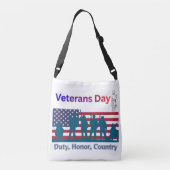 退役軍人の日 クロスボディバッグ (裏面)