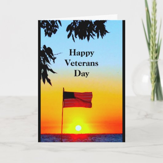 退役軍人の日 – サービスをありがとう サンキューカード (正面)