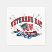 「退役軍人の日」ナプキンス スタンダードカクテルナプキン (正面)