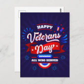 退役軍人の日 ポストカード (正面/裏面)