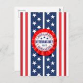 退役軍人の日 ロゼット ポストカード (正面/裏面)