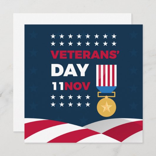 退役軍人の日 – 務めた全員を称える シーズンカード (正面/裏面)