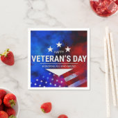 退役軍人の日 – 務めた全員を称える スタンダードカクテルナプキン (インサイチュ)