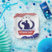 退役軍人の日 – 務めた全員を称える ペーパープレート (パーティー)