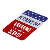 退役軍人の日 – 務めた全員を称える マグネット (左側)