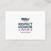 退役軍人の日 名刺 (正面)